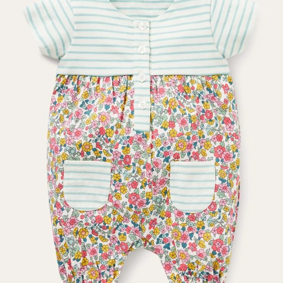 NEW MiniBoden Jersey Hotchpotch Romper